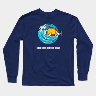 keep calm and stay afloat, waterpolo v2 Long Sleeve T-Shirt